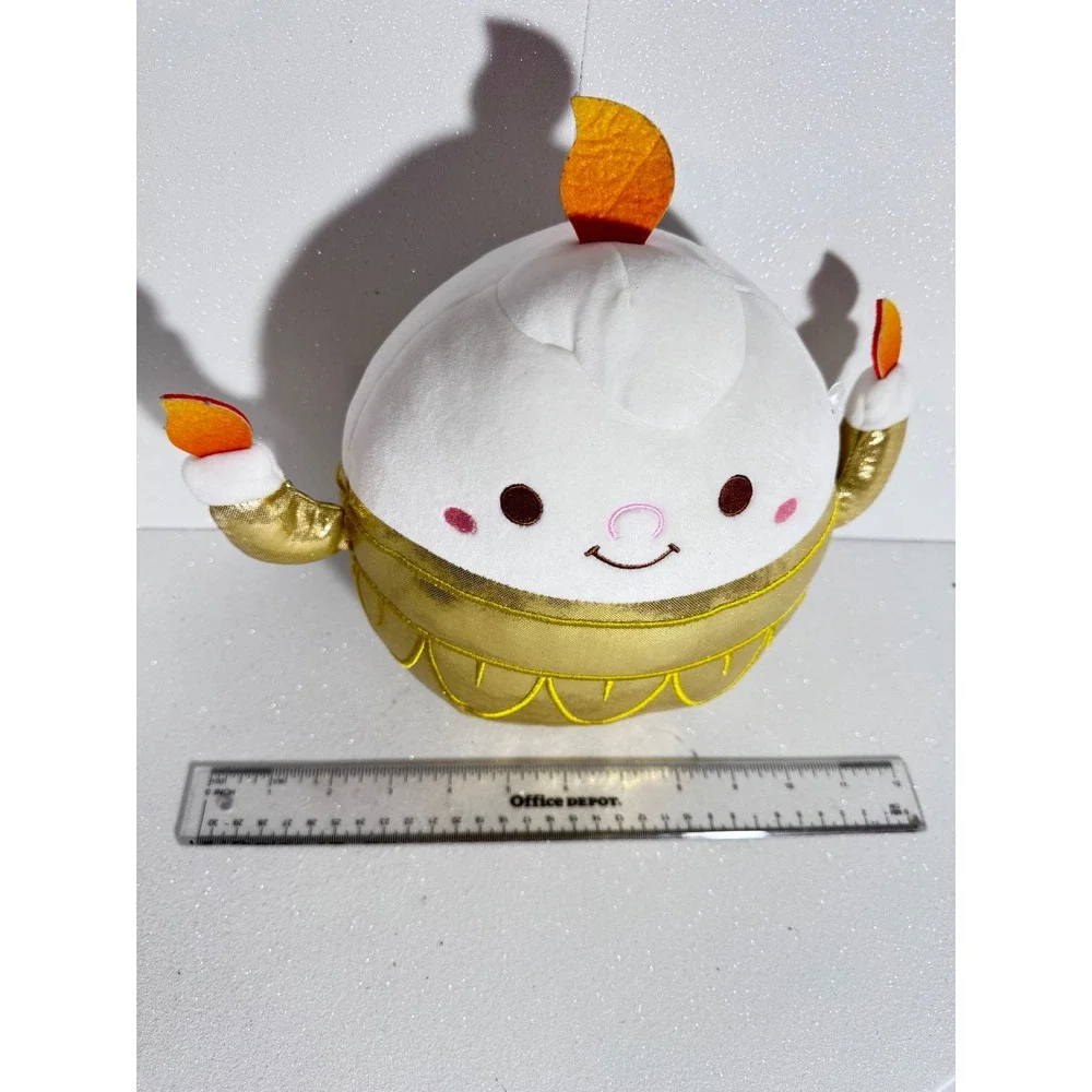 Squishmallows Disney Beauty and the Beast Lumiere 10 Inch Gold Plush Kellytoy